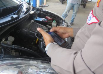 Luar Biasa, Regident Ditlantas Polda Sulsel Berlakukan Cek Fisik Kendaraan Secara Digital