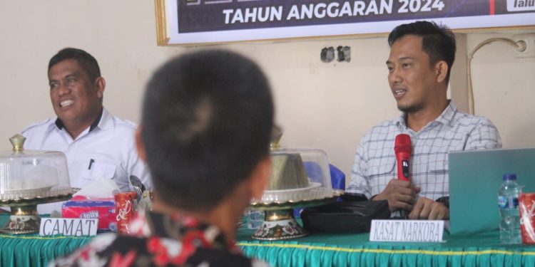 Ini Upaya KBO Satnarkoba Polres Sidrap Agar Masyarakat Talumae Cegah Penyalahgunaan Narkoba