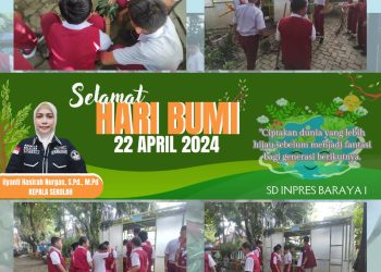 Peringati Hari Bumi, SD Inpres Baraya 1 Harapkan Ini ke Siswanya