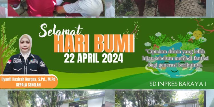 Peringati Hari Bumi, SD Inpres Baraya 1 Harapkan Ini ke Siswanya