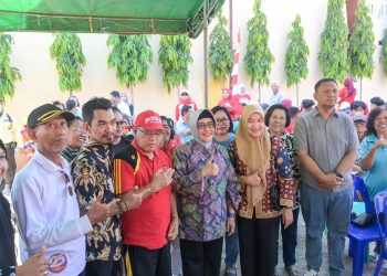 Indira Yusuf Ismail Tinjau Pelayanan Posyandu Lansia di Gereja Bukit Tamalanrea