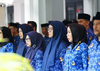 Direksi dan Pegawai Perumda Parkir Makassar Hadiri Upacara HUT Korpri ke 53