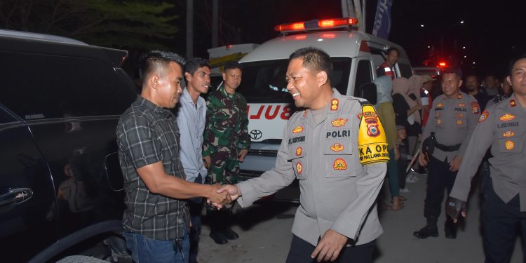Kapolres Bulukumba Pantau Langsung Situasi Kamtibmas di Malam Tahun Baru