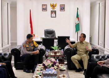 Terima Kunjungan Kapolrestabes Makassar yang Baru, Danny : Siap Kolaborasi 24 Jam