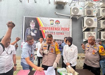 Kapolres Gowa Gelar Press Release Pengungkapan Kasus Persetubuhan Anak di Bawah Umur