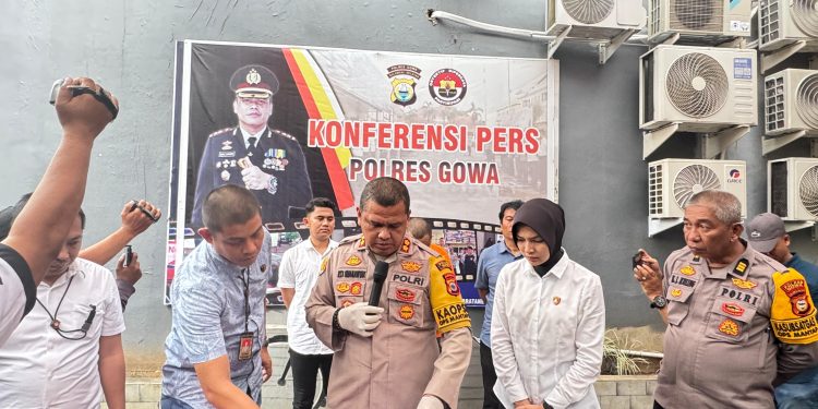 Kapolres Gowa Gelar Press Release Pengungkapan Kasus Persetubuhan Anak di Bawah Umur