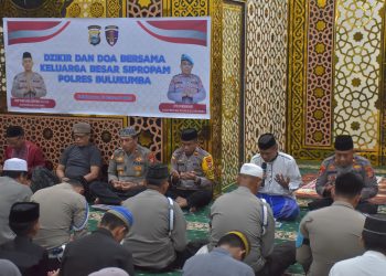 Malam Nisfu Sya’ban, Propam Polres Bulukumba Gelar Yasinan, Dzikir dan Doa Bersama