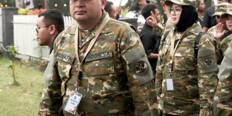 Berseragam Komcad, Munafri Ikut Retret Sinkronisasi Program Pusat-Daerah
