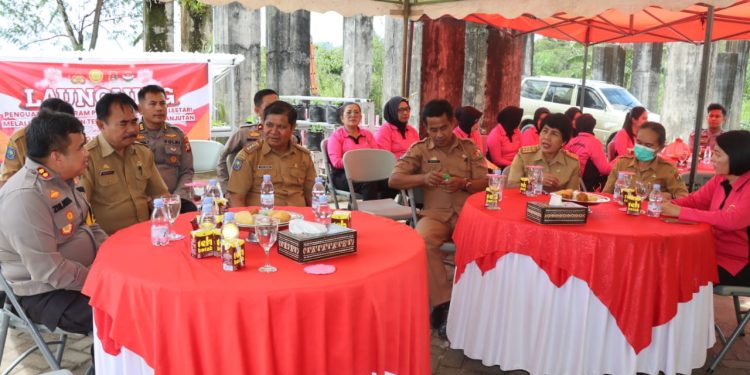 Polres Toraja Utara Bersama Bhayangkari Ikuti Launching Penguatan Program P2L Berbasis Terintegrasi dan Berkelanjutan