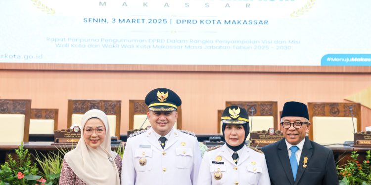 Ketua TP PKK Melinda Aksa Dampingi Munafri Arifuddin Pada Sertijab Wali Kota Makassar