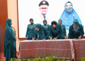 Dilantik Ketua TP PKK Provinsi, Melinda Aksa Resmi Jabat Ketua TP PKK Makassar