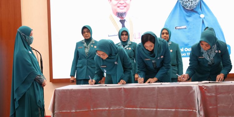 Dilantik Ketua TP PKK Provinsi, Melinda Aksa Resmi Jabat Ketua TP PKK Makassar