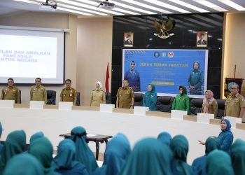 Sertijab Ketua TP PKK Kota Makassar, Melinda Aksa Resmi Gantikan Indira Yusuf Ismail