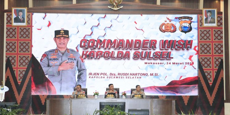 Gelar Commander Wish , Ini Arahan Kapolda Sulsel Kepada Personel