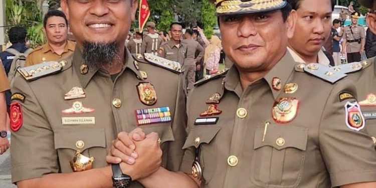 Dr. H. Fathur Rahim Hadiri Apel Gelar Pasukan Satpol PP dan Satlinmas Tingkat Provinsi Sulsel di Wajo