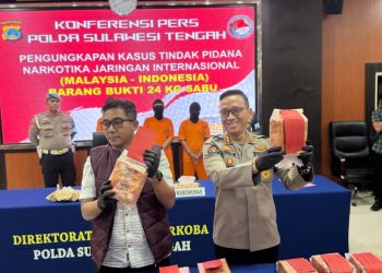 Polda Sulteng Ungkap 24 Kilogram Sabu Jaringan Lintas Negara, Kantongi Identitas Bandar Narkoba