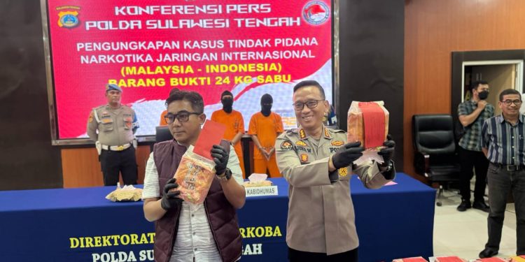 Polda Sulteng Ungkap 24 Kilogram Sabu Jaringan Lintas Negara, Kantongi Identitas Bandar Narkoba