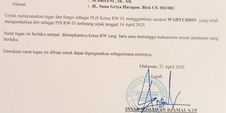 Lurah Suangga Penuhi Aspirasi Warga, RW 01 di Ganti PLH Sementara