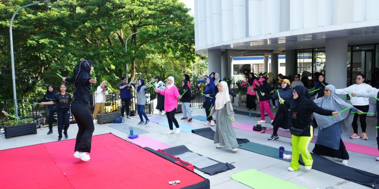 Melinda Aksa Pimpin Kegiatan Healthy Pound Fit Fun Bersama Tiga Organisasi Perempuan Kota Makassar