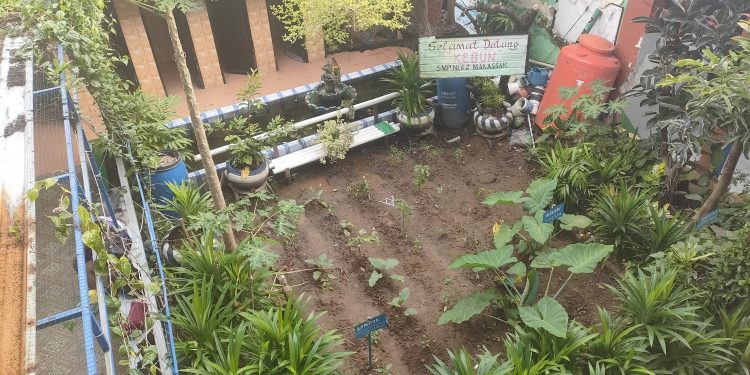 Potret SMPN 2 Makassar dari Atas Mirip Kebun Teh