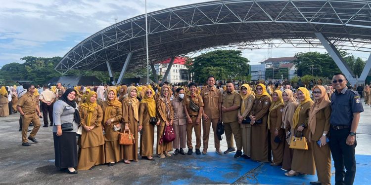 Pasca Libur Panjang, ASN SDN Mongisidi II Hadiri Apel Pagi Walikota Makassar