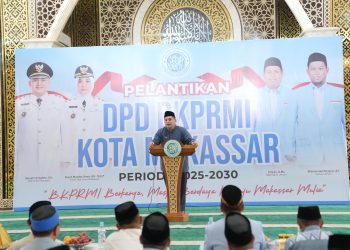 Lantik DPD BKPRMI, Munafri Minta Perkuat Peran Masjid Bina Generasi Muda