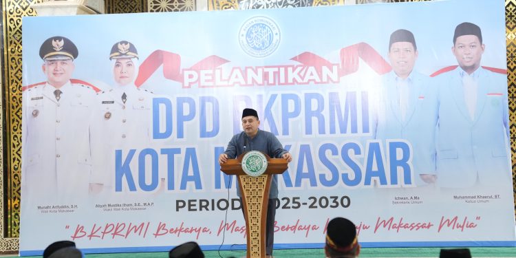Lantik DPD BKPRMI, Munafri Minta Perkuat Peran Masjid Bina Generasi Muda