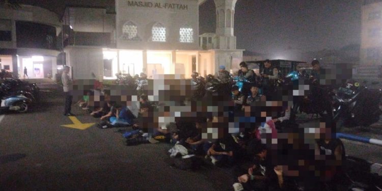Patroli Perintis Presisi Amankan 46 Remaja Diduga Hendak Tawuran di Kota Tangerang