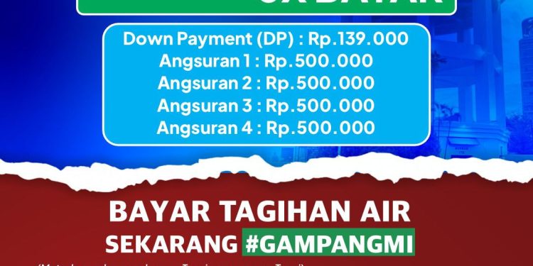 PDAM Makassar Tawarkan Promo Sambungan Baru, Cicilan Ringan Mulai Rp139 Ribu
