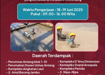 PDAM Makassar Lakukan Pengurasan IPA 3 Antang, Warga Manggala Diimbau Menampung Air