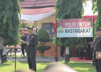 Upacara Peringatan Hari Bhayangkara ke-79 di Polres Bulukumba Berlangsung Khidmat