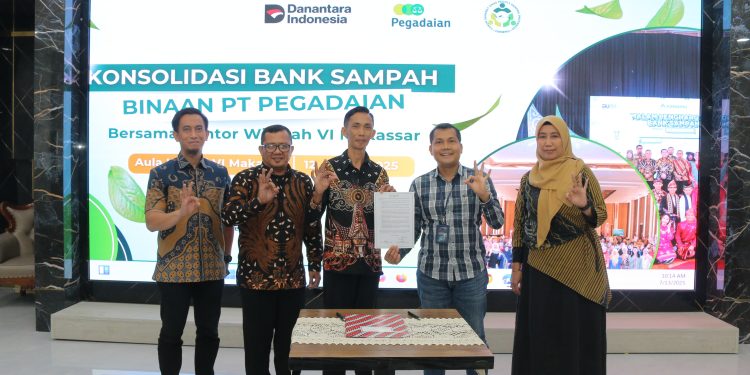Pemkot Makassar dan Pegadaian Konsolidasikan Bank Sampah, Menuju Zero Waste