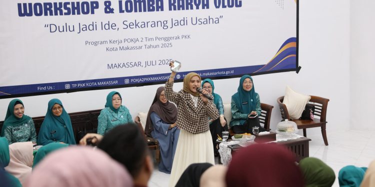 Buka Workshop Vlog PKK Makassar, Melinda Aksa: Ubah Ide Jadi Peluang Lewat Teknologi