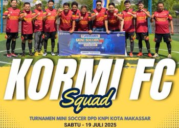 Berlangsung di Futsal Bosowa, Kormi Keluar Sebagai Juara 1 Turnamen Mini Soccer