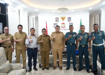 Wali Kota Munafri, Terima TNI AL Bahas Pelayaran Diplomasi Taruna AAL KJK 2025