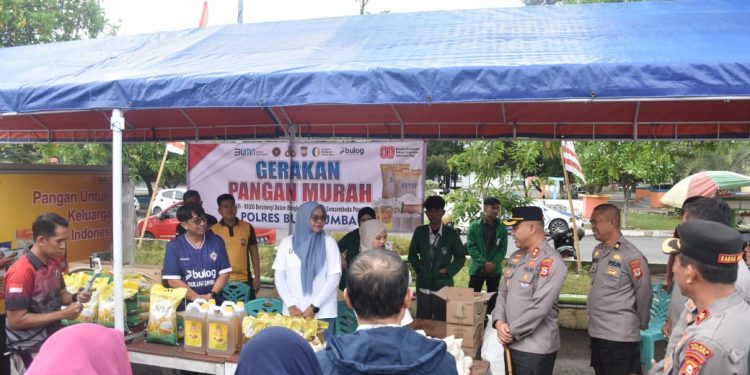 Bantu Masyarakat Penuhi Kebutuhan Pokok, Polres Bulukumba Gelar Gerakan Pangan Murah