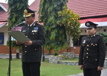 HUT RI ke-80, Polres Bulukumba dan Polsek Jajaran Gelar Upacara Pengibaran Bendera