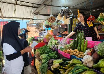 DKP Kota Makassar Laksanakan Updating Harga Pangan di Pasar Sentral BTP
