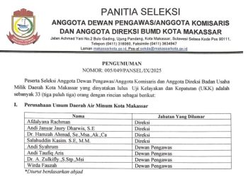 Tahap Akhir Seleksi BUMD Makassar, 33 Peserta Siap Wawancara dengan Wali Kota