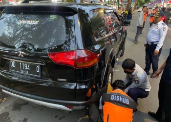 Turunkan 25 Personil, Dishub Makassar Tindak Tegas Pengendaraan Yang Melanggar