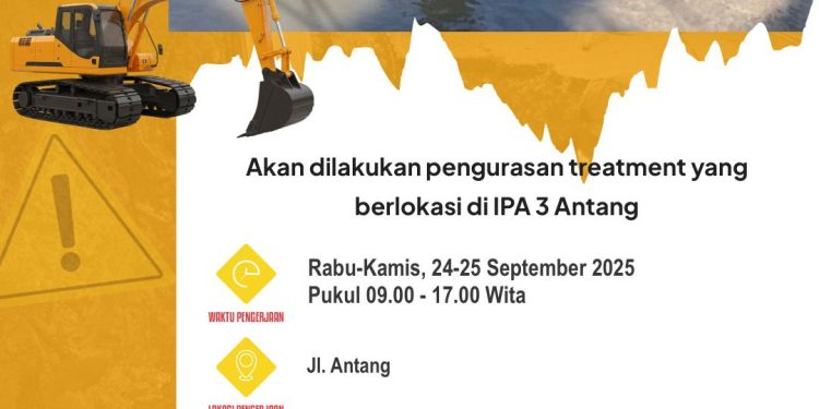 Perawatan IPA 3 Antang, PDAM Imbau Pelanggan Tampung Air
