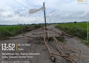 Sudah Berganti Pemimpin, Jalan di Gowa Tak Kunjung Baik Hingga Penutupan Warga Setempat