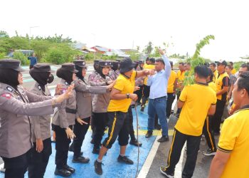 Asah Kembali Kemampuan, Polres Bulukumba Gelar Simulasi Penanganan Aksi Unras