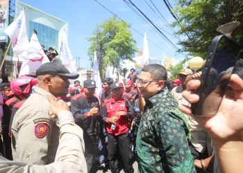 Wali Kota Munafri Terima Aspirasi Buruh FSPMI, Akan Libatkan Bahas Kenaikan UMK 2026
