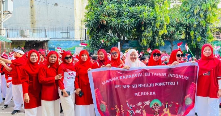Semarak Karnaval 80 Tahun Indonesia Merdeka Digelar UPT SPF SD Negeri Pongtiku I Makassar
