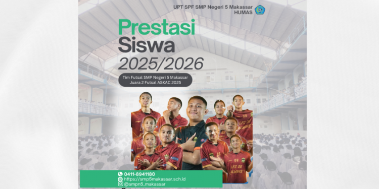 Harumkan Nama Sekolah, Tim Futsal SMP Negeri 5 Raih Prestasi Gemilang di Lomba Futsal ASKAC 2025