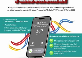 Kementerian Investasi akan Lakukan Validasi Data, DPMPTSP Makassar Imbau Pelaku Usaha Segera Sampaikan LKPM Triwulan IV