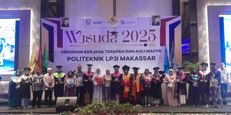 Politeknik LP3I Makassar Gelar Wisuda, Direktur Klaim Mayoritas Lulusan Telah Bekerja