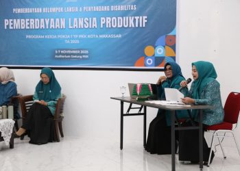 Ketua TP PKK Kota Makassar Ajak Kader Perkuat Peran dalam Pemberdayaan Lansia Produktif