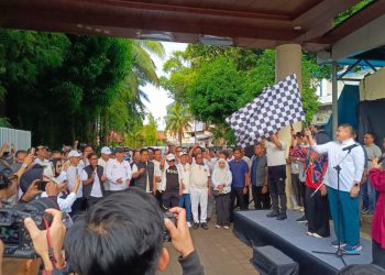 Munafri Bareng Mentan dan Idrus Marham Jalan Santai KKSS di Makassar